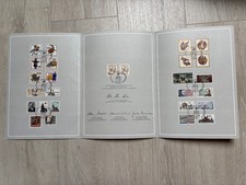 500 Jahre Post 27 Briefmarken Klappkarte Mitarbeiter