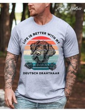 Deutsch Drahthaar Sunset