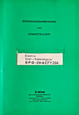 Bedienungsanweisung+Ersatzteil