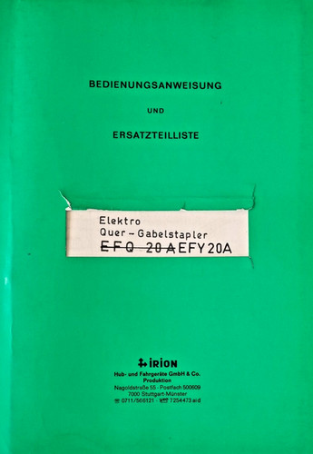 Bedienungsanweisung+Ersatzteil
