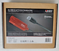 Neu Lindy USB 2.0 8m Nr.42780 Aktiv Verlängerungskabel Pro