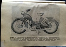 alte Betriebsanleitung,DDR Oldtimer Mofa,Simson Moped SR 2,1958