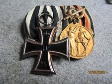 2er Ordensspange mit EK II 1914 und Medaille der Ehrenlegion mit Kampfabzeichen