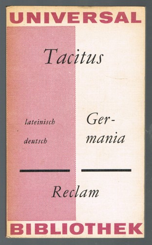 Tacitus germania lateinisch - germania,