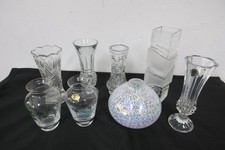 Konvolut  8  Vasen - Glas - Kristall - verschiedene Formen - Größen