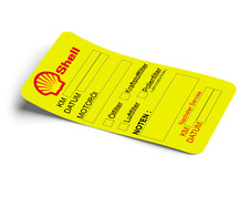 60 x Shell OIL Service Aufkleber Fahrzeuginspektion Wartung Ölwechsel 