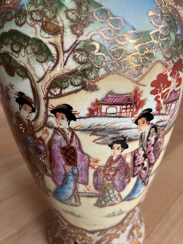 Vase satsuma stil aus - vase,