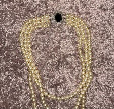 🔥dreireihige Perlenkette