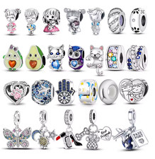 💝 Charm Anhänger Damen Geschenk Armband 925 Silber Frau Schmuck Reisen Urlaub