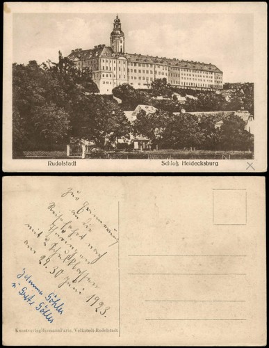 Ansichtskarte rudolstadt - ansichtskarte,