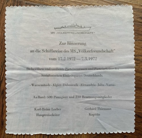 Ddr souvenir tuch - souvenir,
