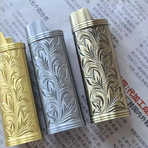 Metall feuerzeug etui silber - metall,