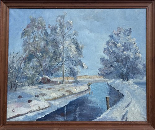 Impressionist winterlandschaft - impressionist,