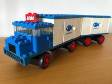 Lego 375-3 Refrigerator Truck and Trailer Fischtransporter Kühl LKW
