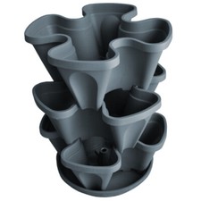 Blumensäule *MEDIUM* HELLGRAU