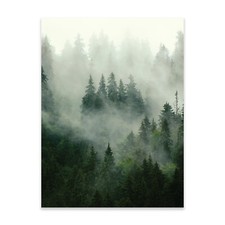 Poster Wald Nebel 30x40 /