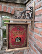 PUB HÄNGESCHILD THE SHERLOCK HOLMES TAVERN KNEIPENSCHILD ENGLAND LONDON SCHILD N