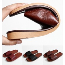 Unisex Echtes Leder Hausschuhe