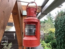 ❇️ Alte Schiffsleuchte Schiffspositionsleuchte Schiffslicht Schiffslampe Rot ❇️