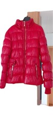 Ganeder Daunenjacke rot Gr.38-40 (XXL), gebr, mit abnehmbar Kapuze, leicht warm