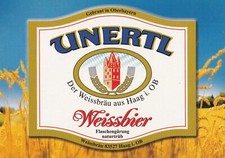 AK - (D) - Unertl - Weissbier aus Haag i. OB - Beer - Reklame - Top Zustand