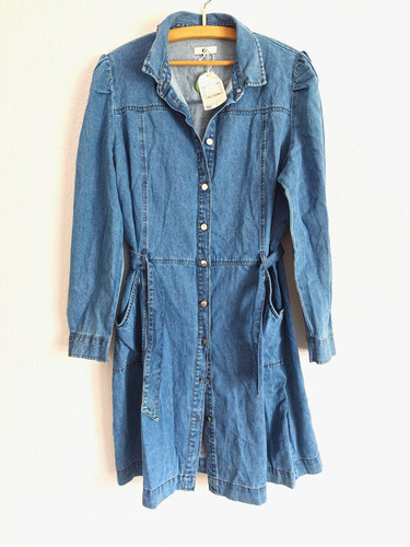 Jeans damenkleid blau - damenkleid,