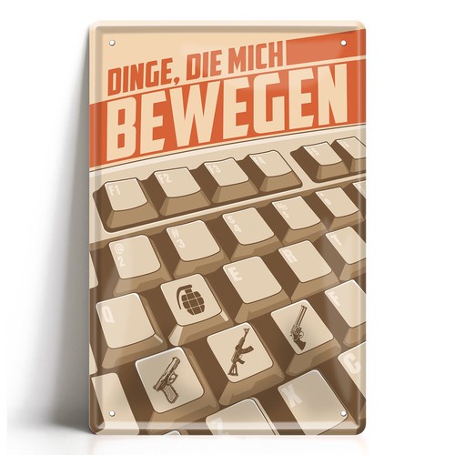 Blechschild 20x30cm gaming - blechschild,