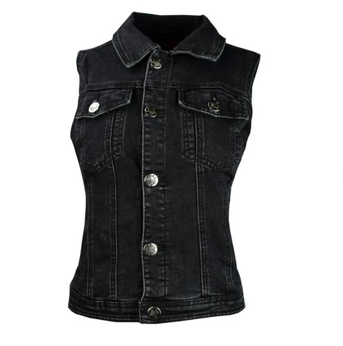 Jeansweste damen stonewashed - jeansweste,