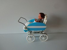 Puppenwagen Korbi für Puppenstube DDR Puppenhaus Puppenküche Sportwagen