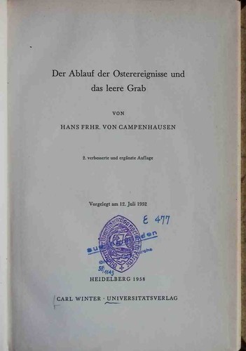 Der ablauf osterereignisse - der,