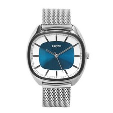 Aristo Herrenuhr Blau/Weiß