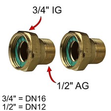 Pumpenverschraubung 3/4" IG x
