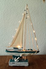 Deko Segelboot mit LED - Licht