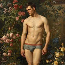 Akt Männlich Malerei Gemälde