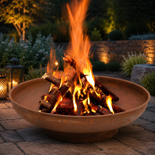 Feuerschale stahl garten - feuerschale,