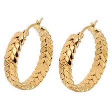 Große Edelstahl Creolen