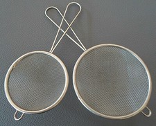 2x Edelstahl Küchensiebe Haushaltssiebe Küchensieb Seiher Edelstahlsieb Tee Sieb