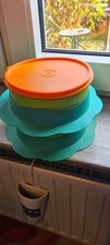 2 x Tupperware Baby Teller 500 ml rutschfest limette türkis orange BPA-frei