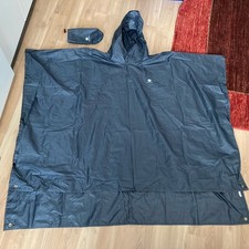 ☔️ Anyoo Regen Poncho dunkelgrau / olive mit Beutel Regencape
