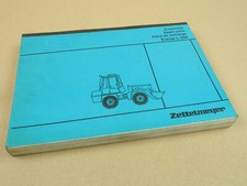 Zettelmeyer Europ L500 Knicklader Ersatzteilliste 8/1980 Parts List Pieces recha
