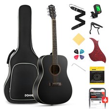 Donner Akustikgitarre Set in voller Größe 4/4 Cutaway Anfänger Erwachsene 41Zoll