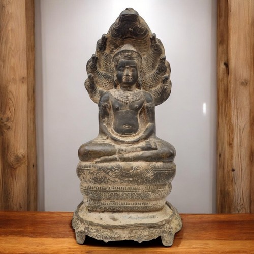 Buddha figur bronze naga - buddha,