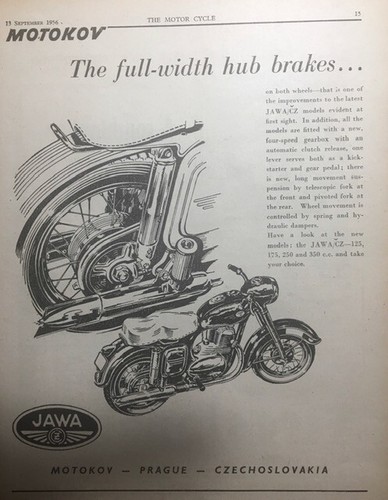 Jawa 1956 original w - cz, s/w