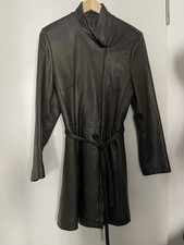 genuine leather coat khaki echtleder mantel fitted leather jacket