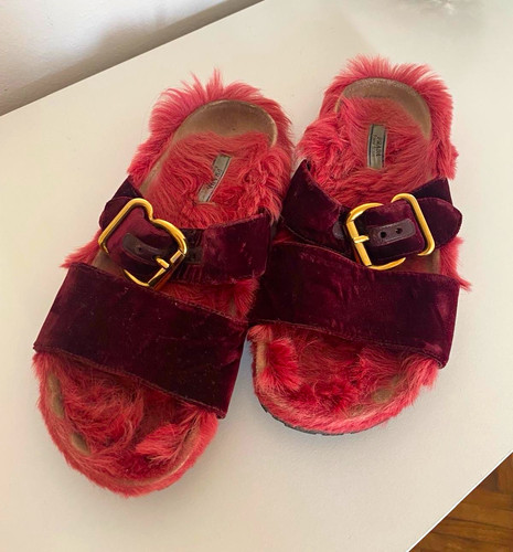 Prada sandalen slipper fell - prada,