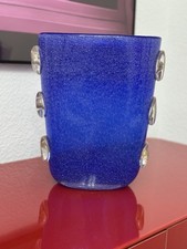 Murano vase blau 35cm hoch - blau,,