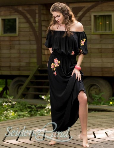 Seidenkleid eris georgette - seidenkleid,