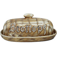 Brottopf rustikale Keramik Brot-Topf Dose Brotkasten 37 x 22, x 15,5 cm Brotdose