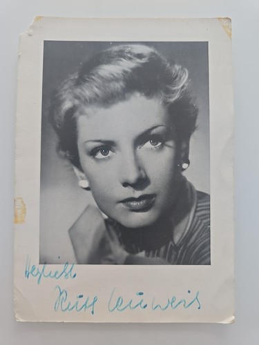 Ruth leuwerik autogramm - ruth,
