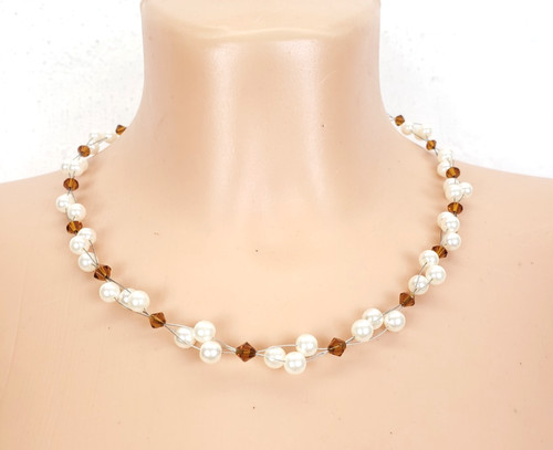 Damen kette perlenkette neu - damen,